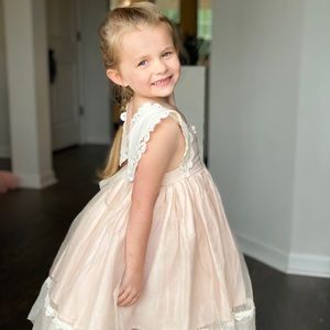 Dollcake Dress. Worn once. Pale pink/cream. EUC.